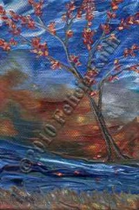 Art Magnet - "Copper Leafed Tree"