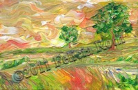 Art Magnet - "Sunset Hiltop"