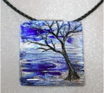 "Cobalt Dream" Series - Tree Necklace
