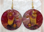 "Plum Glimmer" Series - Contemporary Earrings