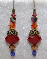 "Jewel Tone" Series - Faceted Bead Earrings