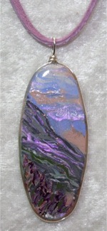 "Mountains at Dusk" Series - Nature Necklace