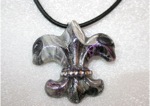 "Night Chic" Series - Fleur-de-Lis Necklace 