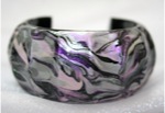 "Night Chic" Series - Contemporary Cuff Bangle Bracelet