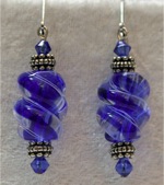 "Jewel Tone" Series - Glass Bead Earrings