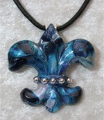 "Water" Series - Fleur-de-Lis Necklace 