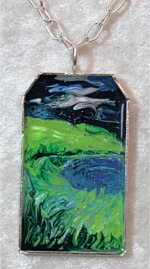 "Water And Land" Series - Landscape Necklace 