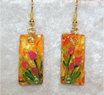 "Garden Glow" Series - Tulip Earrings 