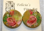 "Venetian Garden" Series - Roses Earrings 