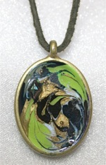 "Color Swirl" Series - Contemprary Necklace 