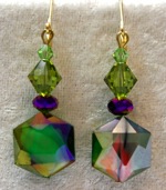 "Jewel Tone" Series - Faceted Bead Earrings