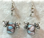 "Cool Confidence" Series - Glass & Metal Earrings