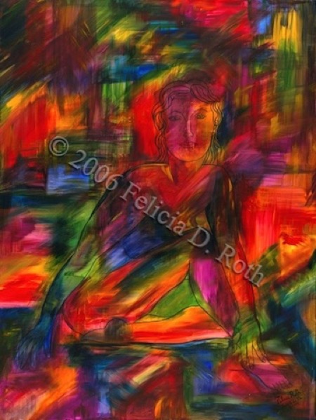 Free To Be Me painting by Felicia D. Roth 2006 wtmk