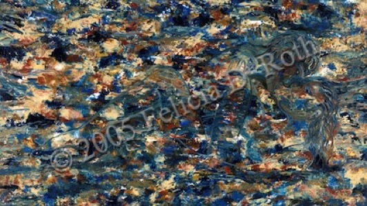 High Tide Painting by Felicia D. Roth  Revealism TM wtmk