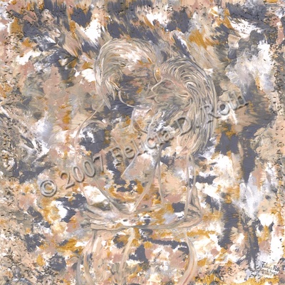 Love&#39;s Kiss painting by Felicia D. Roth 2007 wtmk