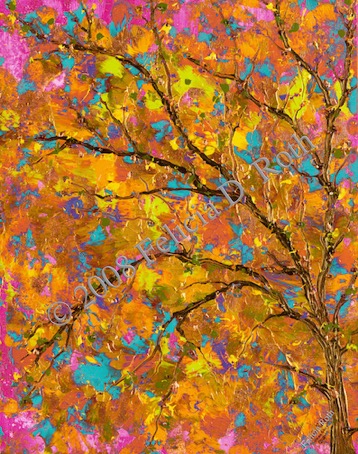 Glorious Tree Painting by Felicia Roth wtmk rdcd