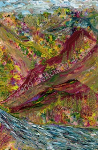 Mountain Dream  Painting by Felicia D. Roth wtmk
