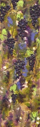 Within The Vineyard Painting by Felicia D. Roth 2010