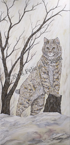 Cool Cat Painting by Felicia Roth wtmk rdcd