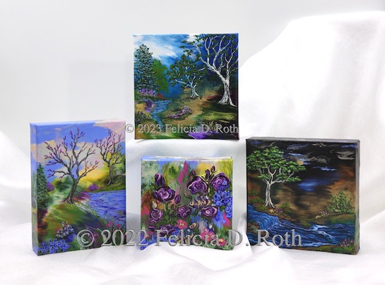 Mini Paintings by Felicia Roth wtmk rdcd