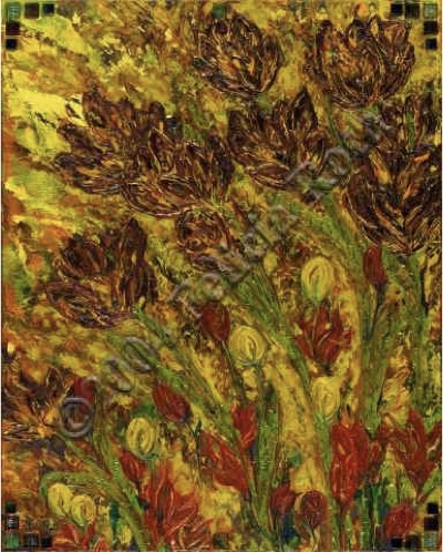 "Gardens Edge" Print by Felicia D. Roth