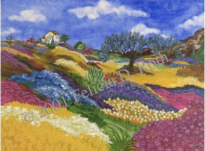 "Provence" Print by Felicia D. Roth
