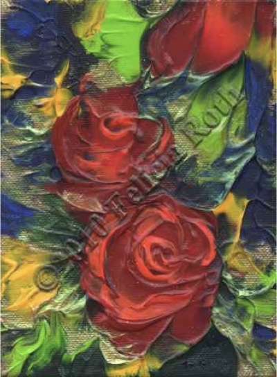 Art Magnet - "Wild Roses"
