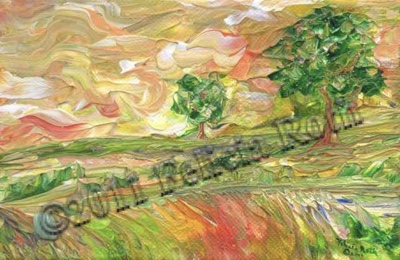 Art Magnet - "Sunset Hiltop"