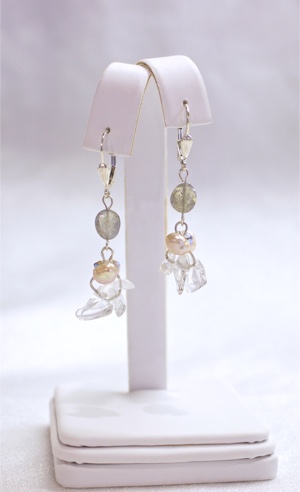 Sterling Silver & Semi Precious Earrings by Felicia D. Roth