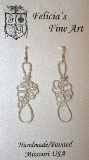 "Grecian Twist"  Series - Metal Work Earrings