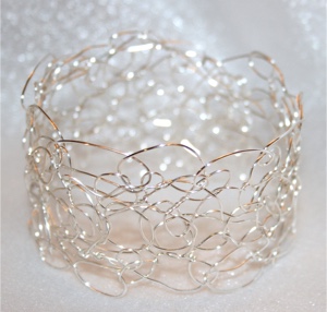 "Wild Woven" Series - Contemporary Silver Plated Bracelet