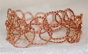 "Wild Woven Twist" Series - Contemporary Copper Bracelet
