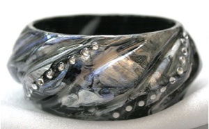 "Dream" Series - Contemporary  Hand Painted Bangle Bracelet