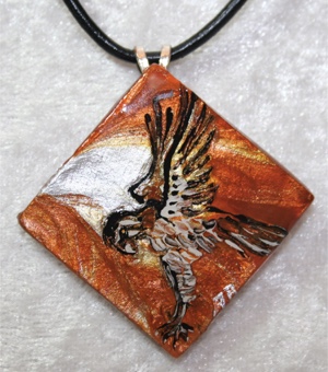 "Desert Wildlife" Series - Hawk Necklace 