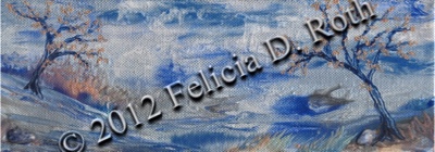 "Evening's Dream" - Mini Painting by Felicia D. Roth