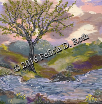 "Magical Morning" Painting by Felicia D. Roth